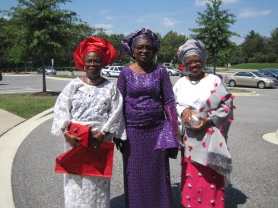 Kemi + Wale's Nigerian wedding guests, St. John Baptist Church, Columbia