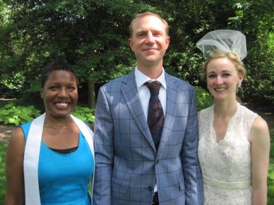 Nicolas + Ashley Sweet ceremony at the beautiful Sherwood Gardens, Baltimore City