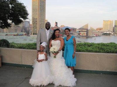 Mike + Kia with daughter Kayla Hyatt Regency Inner Harbor, Baltimore City