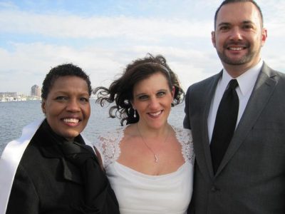 Stephanie + Doug Christmas Eve 2013, Bond Street Pier, Fells Point